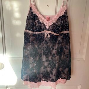 Dainty black laced top